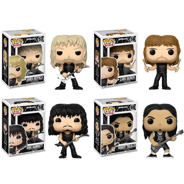 Компания FunKo, производящая игрушки, изображающие героев комиксов и кинофильмов, выпустила фигурки участников Metallica