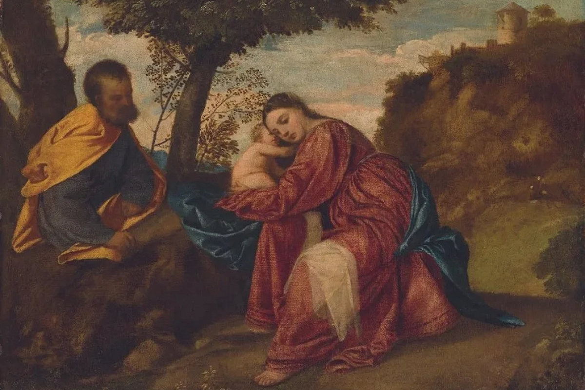 Картина Тициана «Отдых на пути в Египет» продана на Christie’s за рекордные для работ художника 22 миллиона долларов 